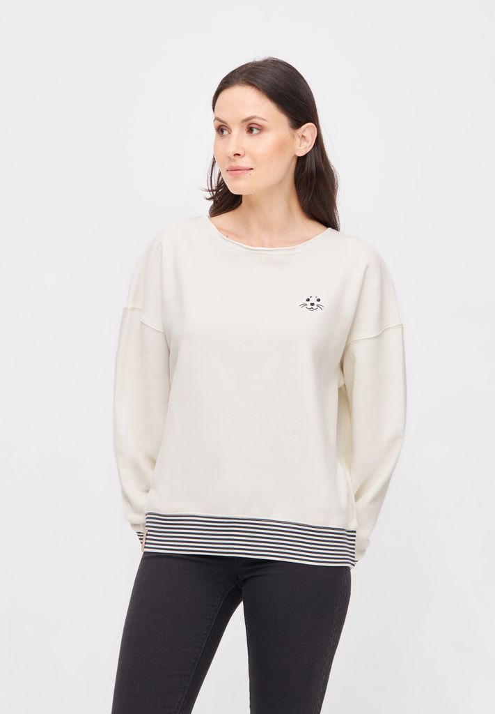 DERBE HAMBURG W-05-CN-ROBBENSCHNUTE_STRIPED Damen Sweatshirt