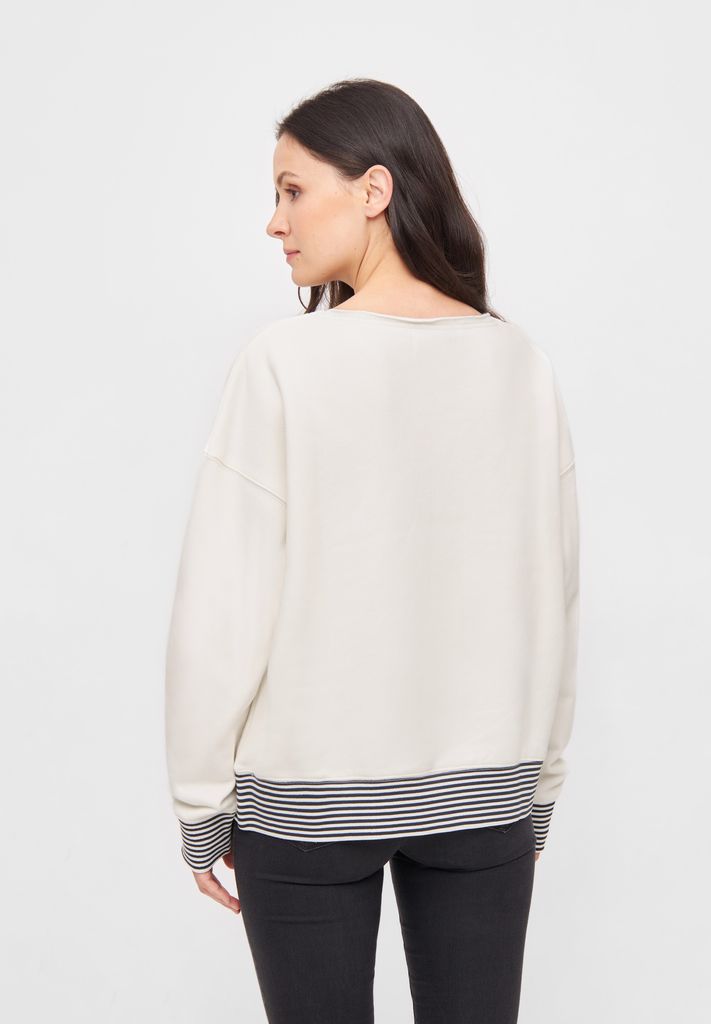 DERBE HAMBURG W-05-CN-ROBBENSCHNUTE_STRIPED Damen Sweatshirt