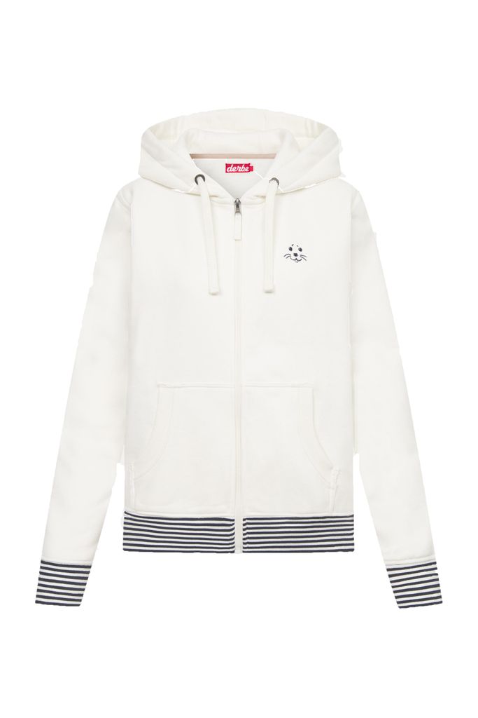 DERBE HAMBURG W-05-ZHD-ROBBENSCHNUTE_STRIPED Damen Sweatjacke