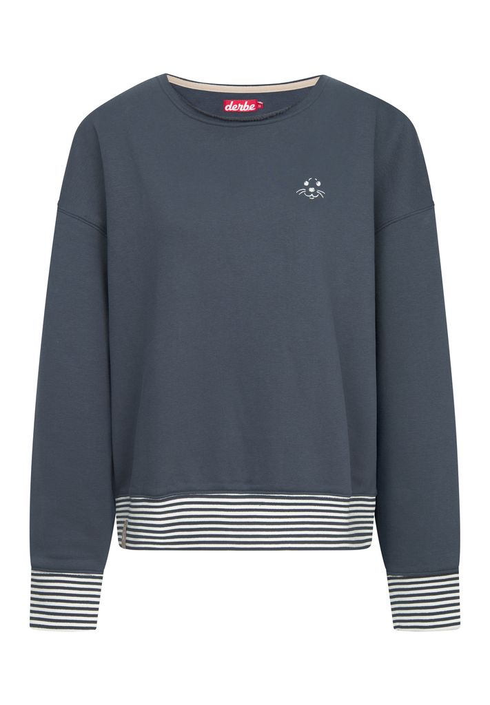 DERBE HAMBURG W-05-CN-ROBBENSCHNUTE_STRIPED Damen Sweatshirt