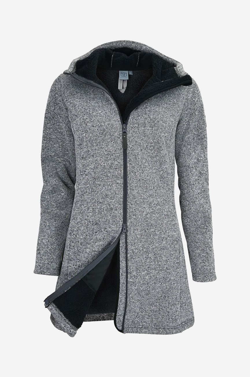 ELKLINE MORNING DEW Damen Winddichter Strick-Fleecemantel