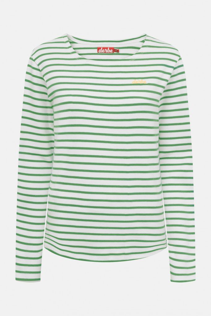 DERBE HAMBURG W-03-LS-INTERSTRIPED Damen Longsleeve