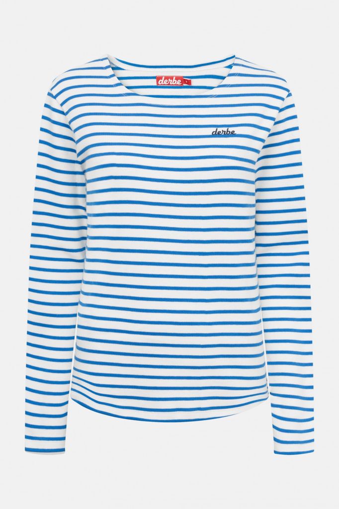 DERBE HAMBURG W-03-LS-INTERSTRIPED Damen Longsleeve