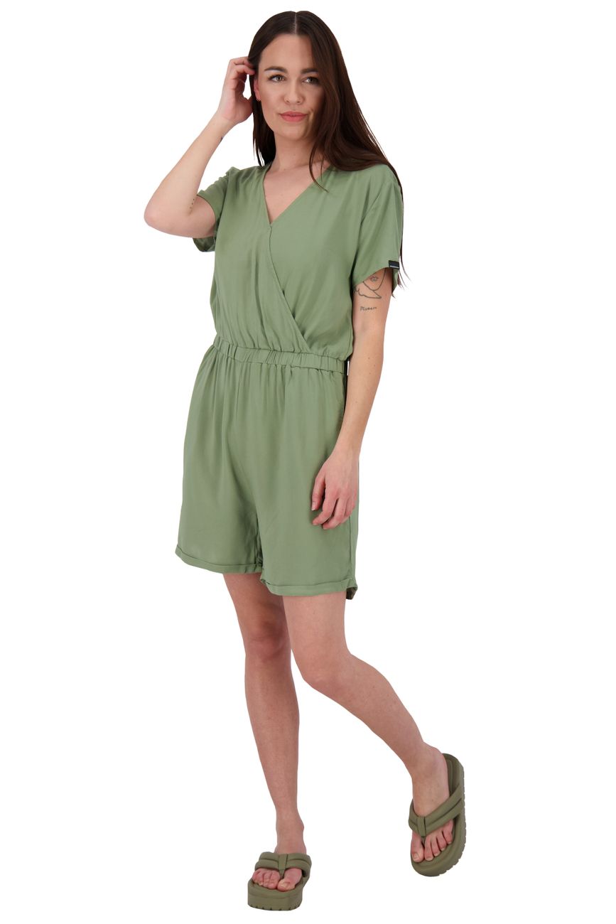 ALIFE AND KICKIN HELLA AK A JUMPSUIT Damen V-Ausschnitt - ALIFE AND KICKIN - SAGATOO - 4064068197450