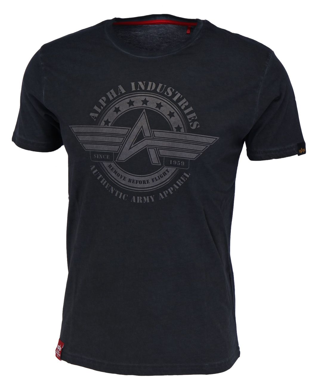 ALPHA INDUSTRIES AL OLIDYE T Herren T-Shirt Baltic Look - Alpha Industries - SAGATOO - 4059146475049