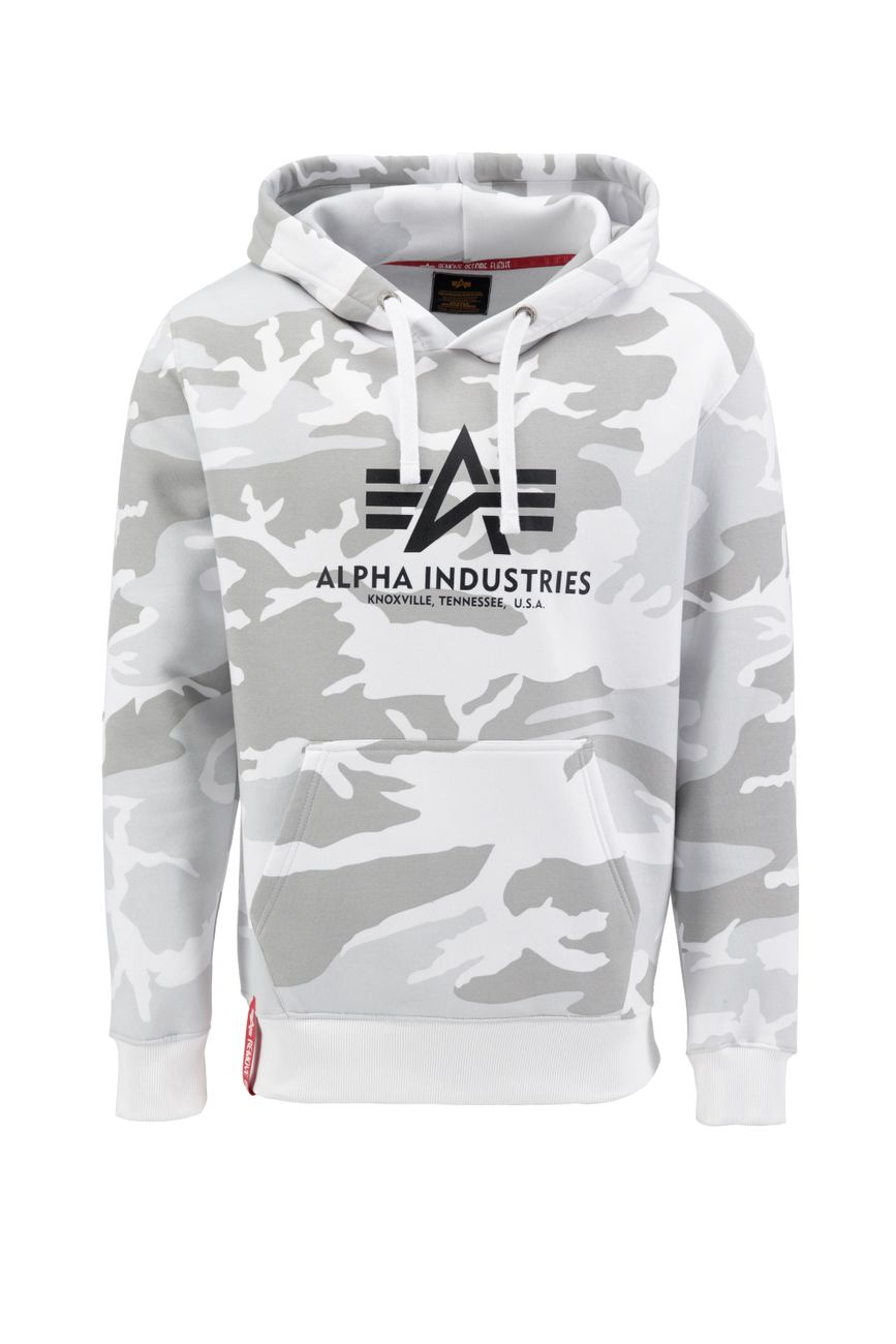 ALPHA INDUSTRIES BASIC HOODY CAMO Herren Kapuzenpullover - Alpha Industries - SAGATOO - 4059146515929