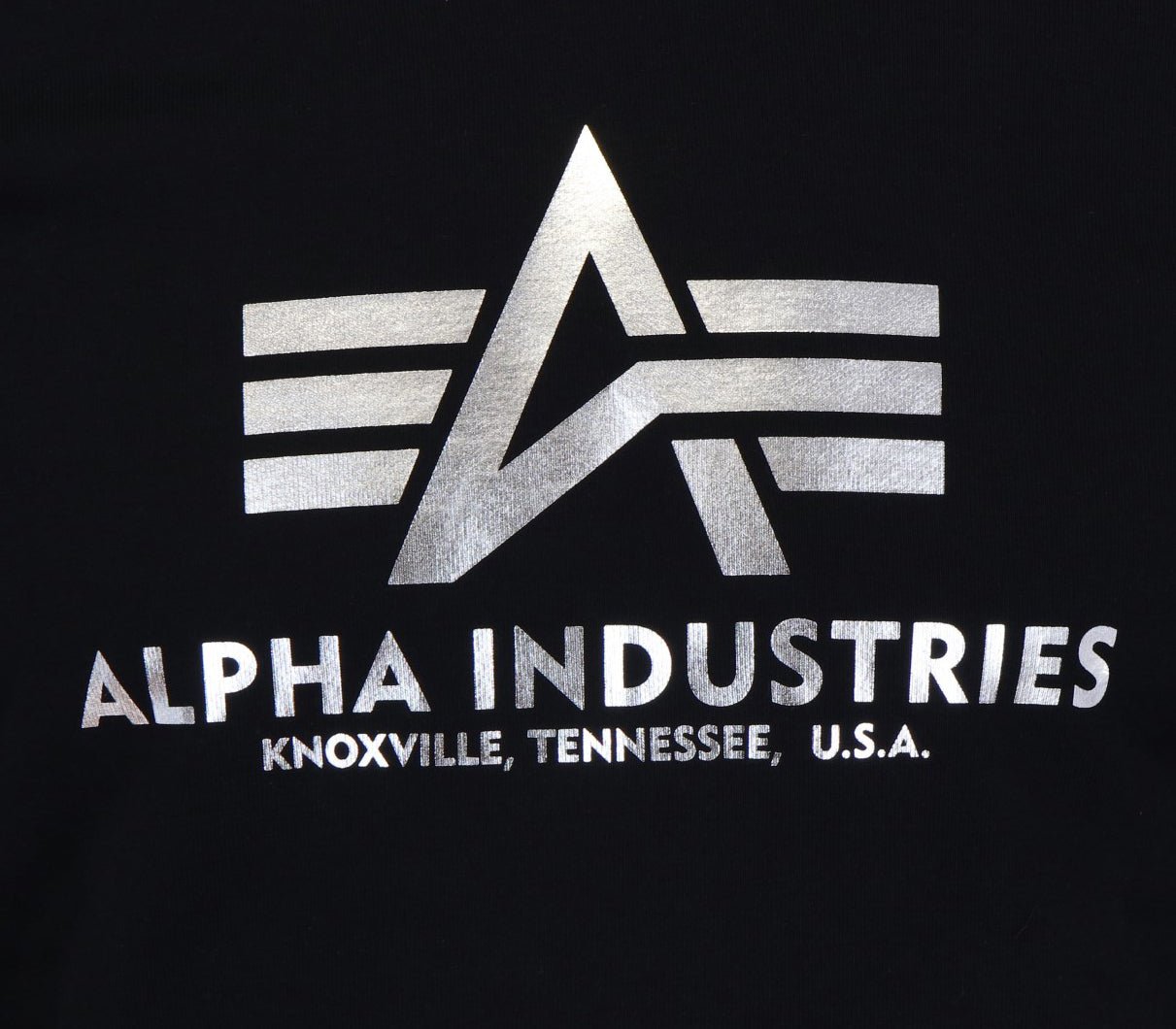 ALPHA INDUSTRIES BASIC HOODY FOIL PRINT Herren Kapuzenpullover - Alpha Industries - SAGATOO - 4059146396924