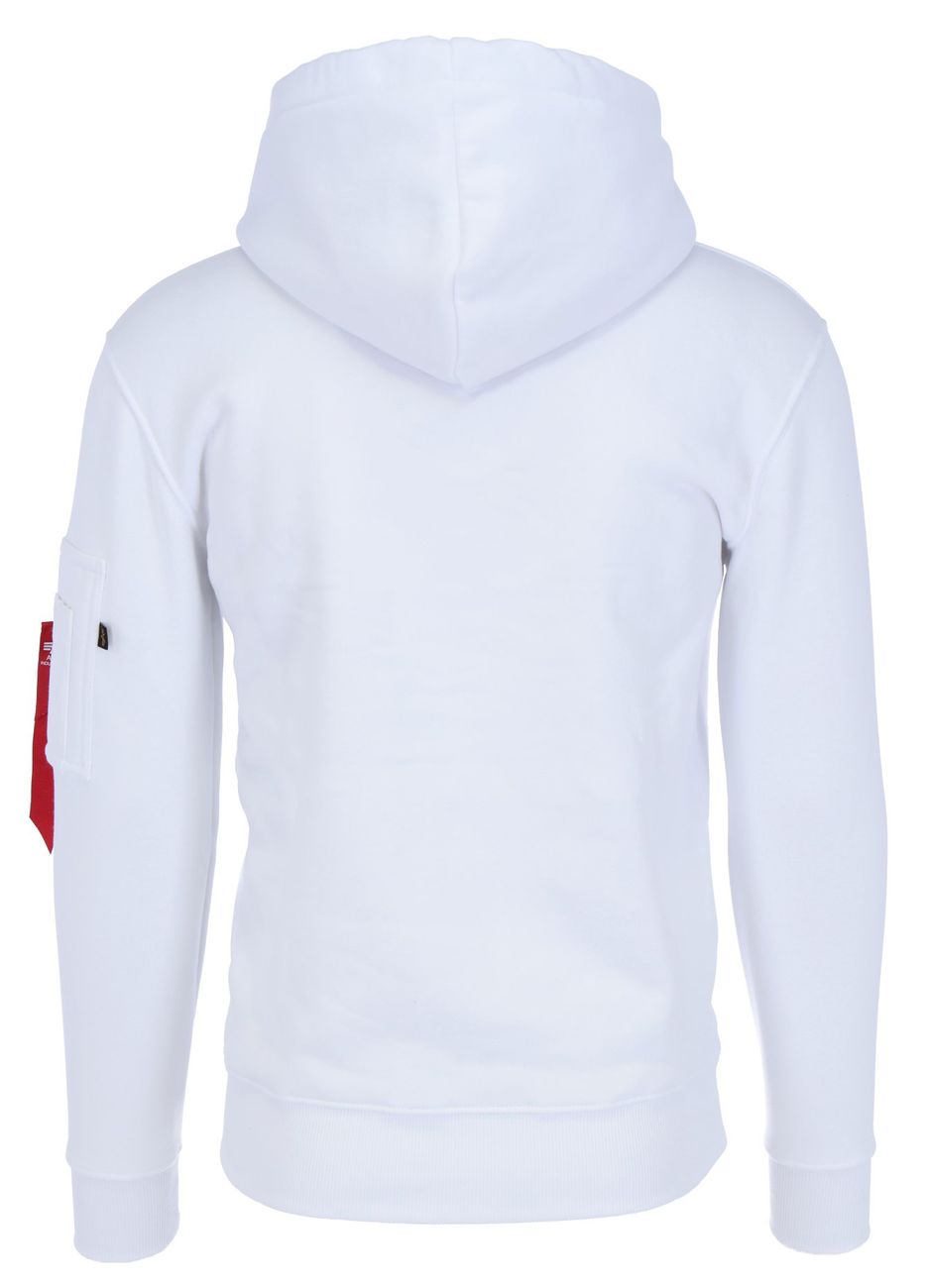 ALPHA INDUSTRIES BASIC HOODY ML FOIL PRINT Herren Kapuzenpullover - Alpha Industries - SAGATOO - 4059146526581