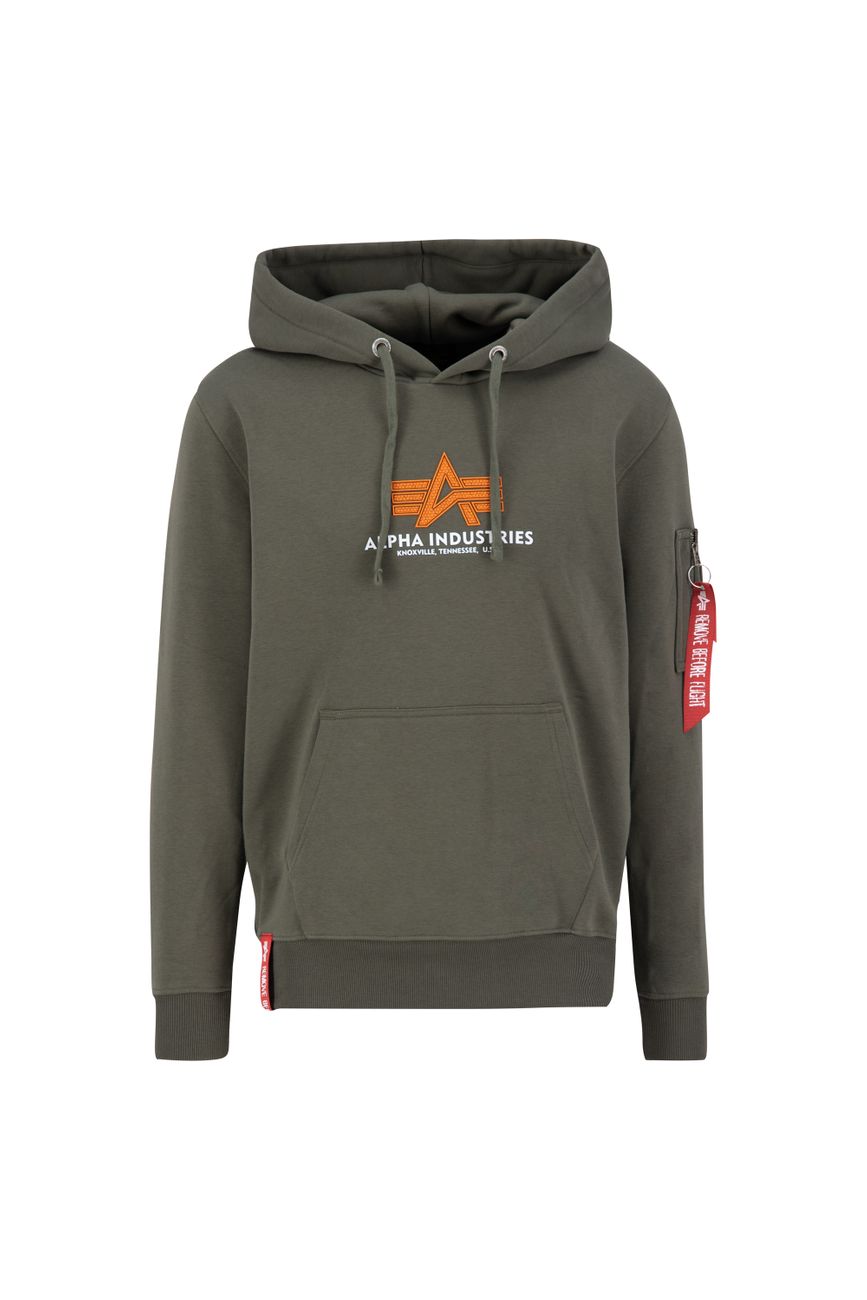 ALPHA INDUSTRIES BASIC HOODY RUBBER Herren Kapuzenpullover - Alpha Industries - SAGATOO - 4059146681259