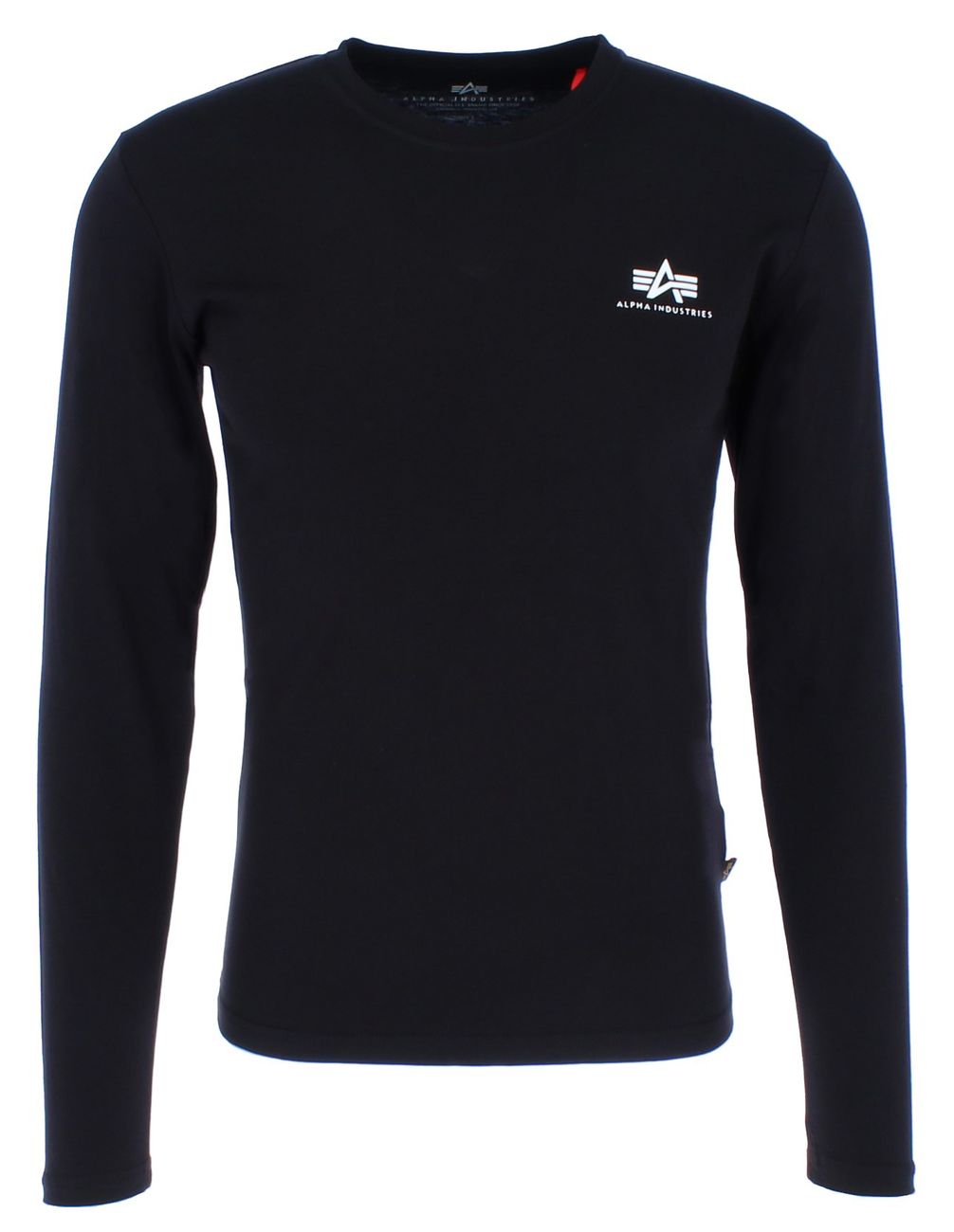 ALPHA INDUSTRIES Basic LS Small Logo Herren Langarmshirt - Alpha Industries - SAGATOO - 4059146243969