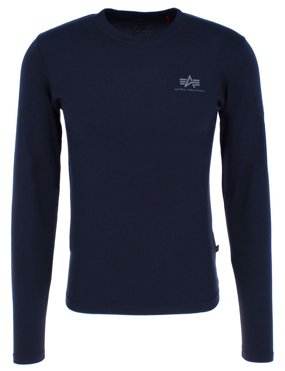 ALPHA INDUSTRIES Basic LS Small Logo Herren Langarmshirt - Alpha Industries - SAGATOO - 4059146243969