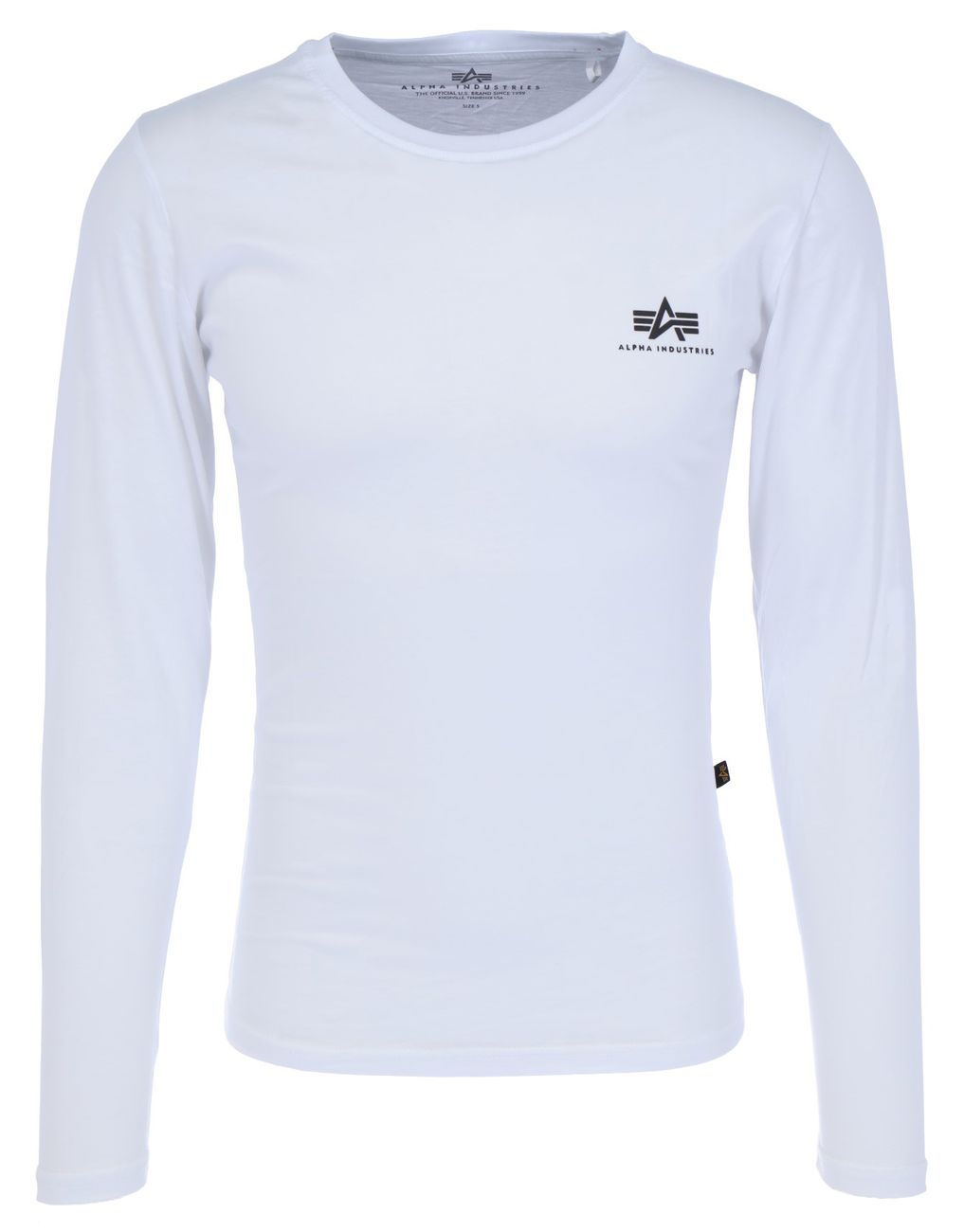 ALPHA INDUSTRIES Basic LS Small Logo Herren Langarmshirt - Alpha Industries - SAGATOO - 4059146244058