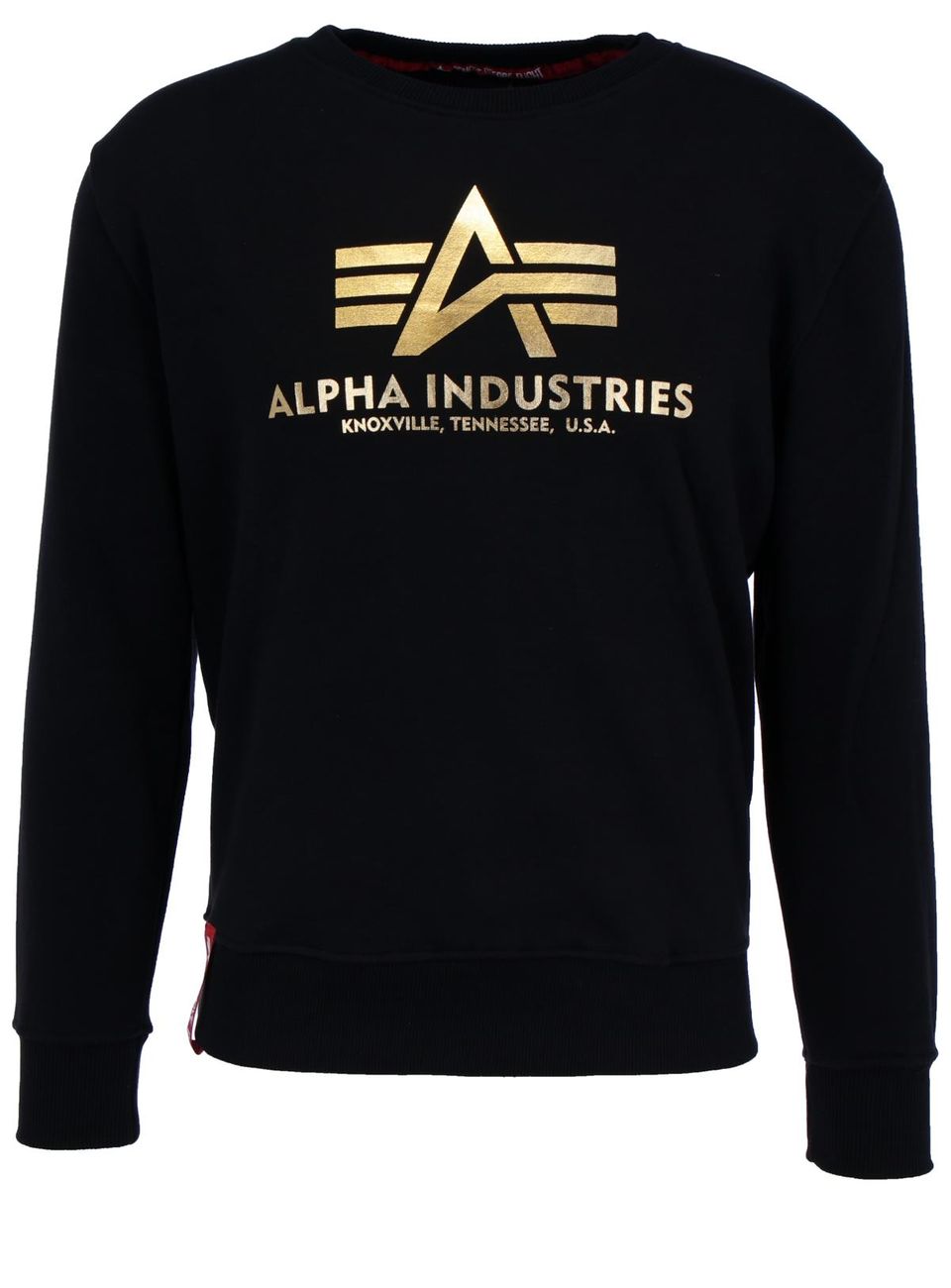 ALPHA INDUSTRIES BASIC SWEATER FOIL PRINT Herren Sweatshirt - Alpha Industries - SAGATOO - 4059146372843