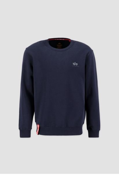 ALPHA INDUSTRIES BASIC SWEATER SMALL LOGO Herren Sweater - Alpha Industries - SAGATOO - 4059146142200
