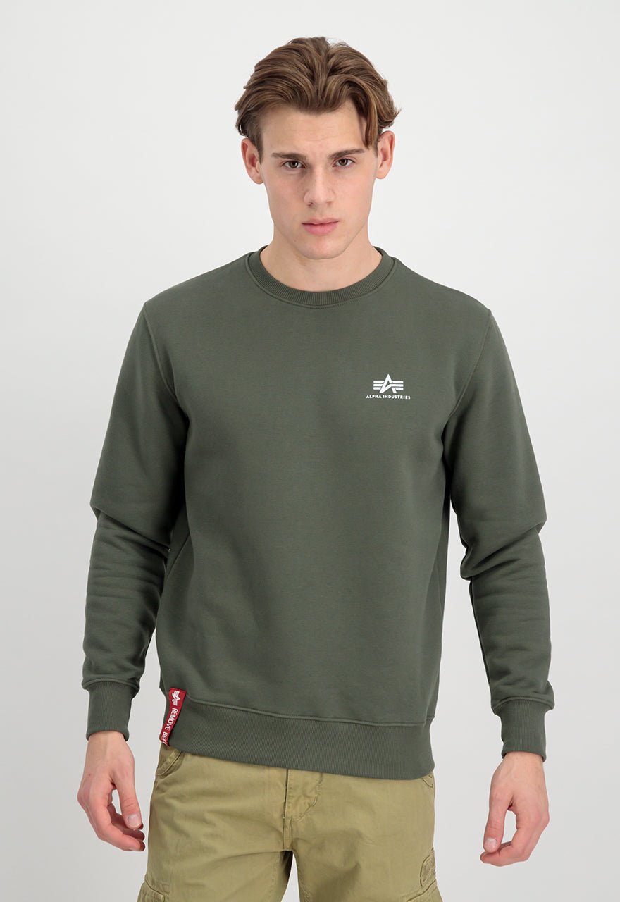 ALPHA INDUSTRIES BASIC SWEATER SMALL LOGO Herren Sweater - Alpha Industries - SAGATOO - 4059146142385