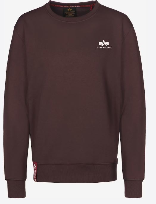 ALPHA INDUSTRIES BASIC SWEATER SMALL LOGO Herren Sweater - Alpha Industries - SAGATOO - 4059146675111