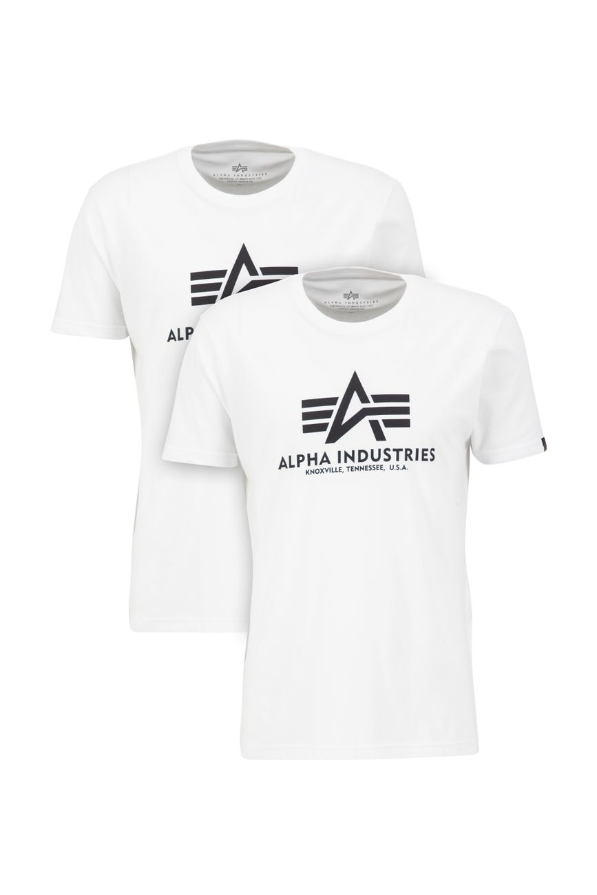 Befürworter ALPHA INDUSTRIES Doppelpack Herren BASIC 2 PACK T T-Shirt