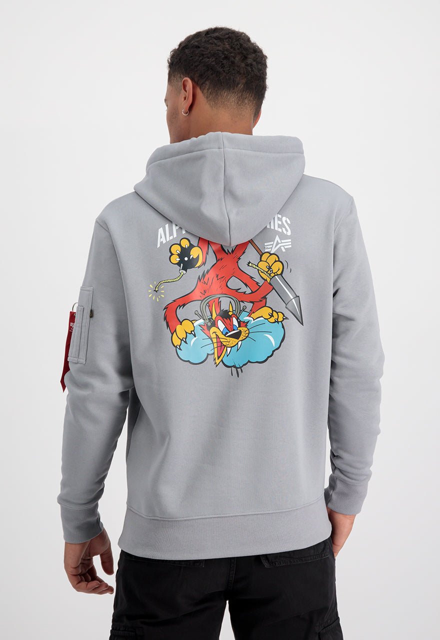 ALPHA INDUSTRIES FIGHTER SQUADRON HOODY Herren Kapuzenpullover - Alpha Industries - SAGATOO - 4059146580446