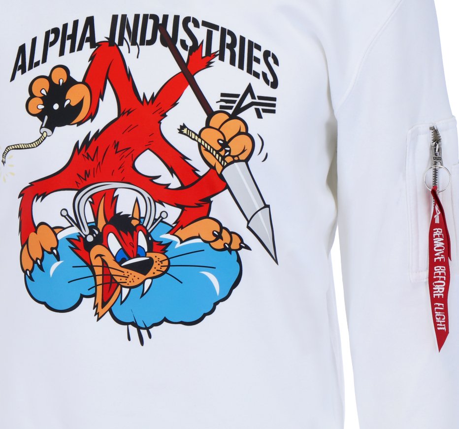 ALPHA INDUSTRIES FIGHTER SQUADRON SWEATER Herren Sweatshirt - Alpha Industries - SAGATOO - 4059146578153