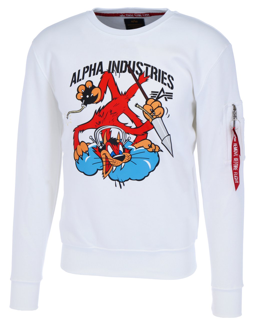 ALPHA INDUSTRIES FIGHTER SQUADRON SWEATER Herren Sweatshirt - Alpha Industries - SAGATOO - 4059146578153