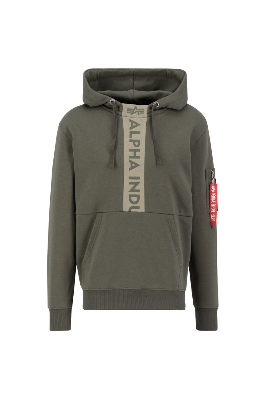 ALPHA INDUSTRIES FRONT PRINT HOODY Herren Kapuzenpullover - Alpha Industries - SAGATOO - 4059146695454
