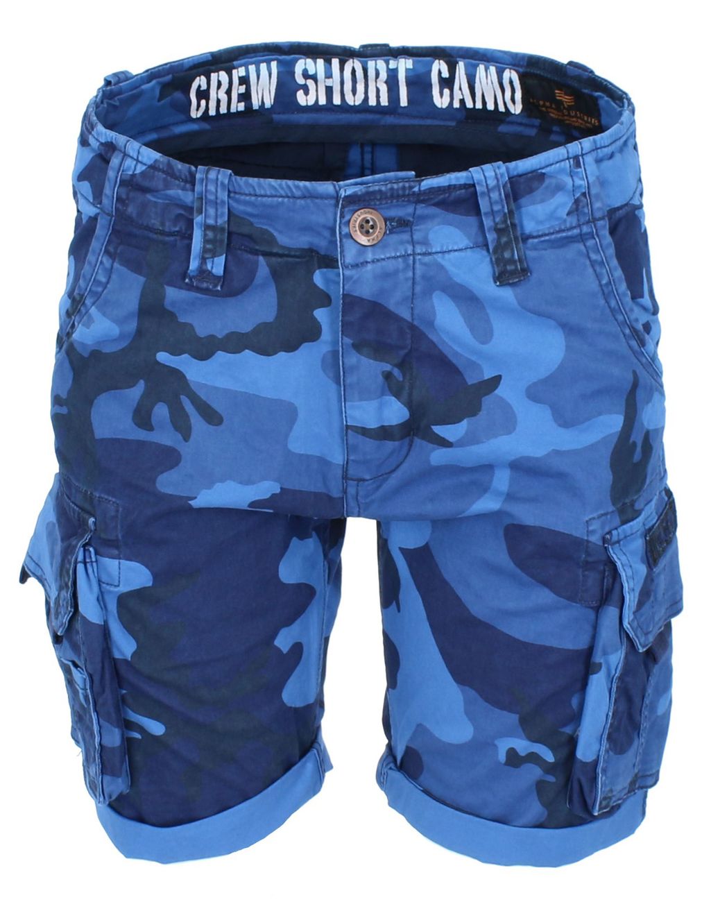ALPHA INDUSTRIES Herren Crew Short Camo - Alpha Industries - SAGATOO - 4059146181919