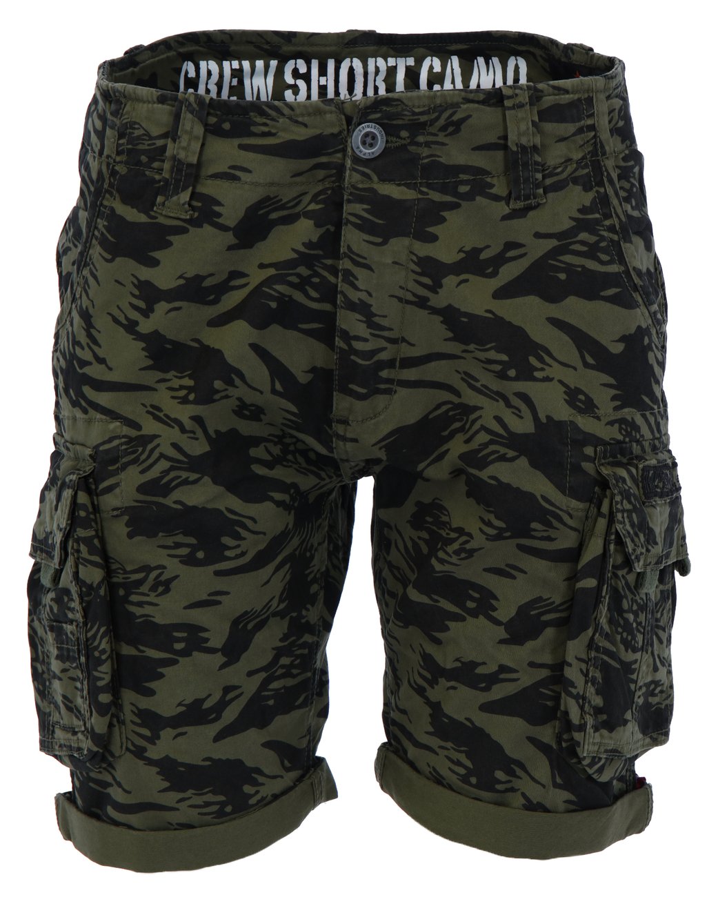 ALPHA INDUSTRIES Herren Crew Short Camo - Alpha Industries - SAGATOO - 4059146513628
