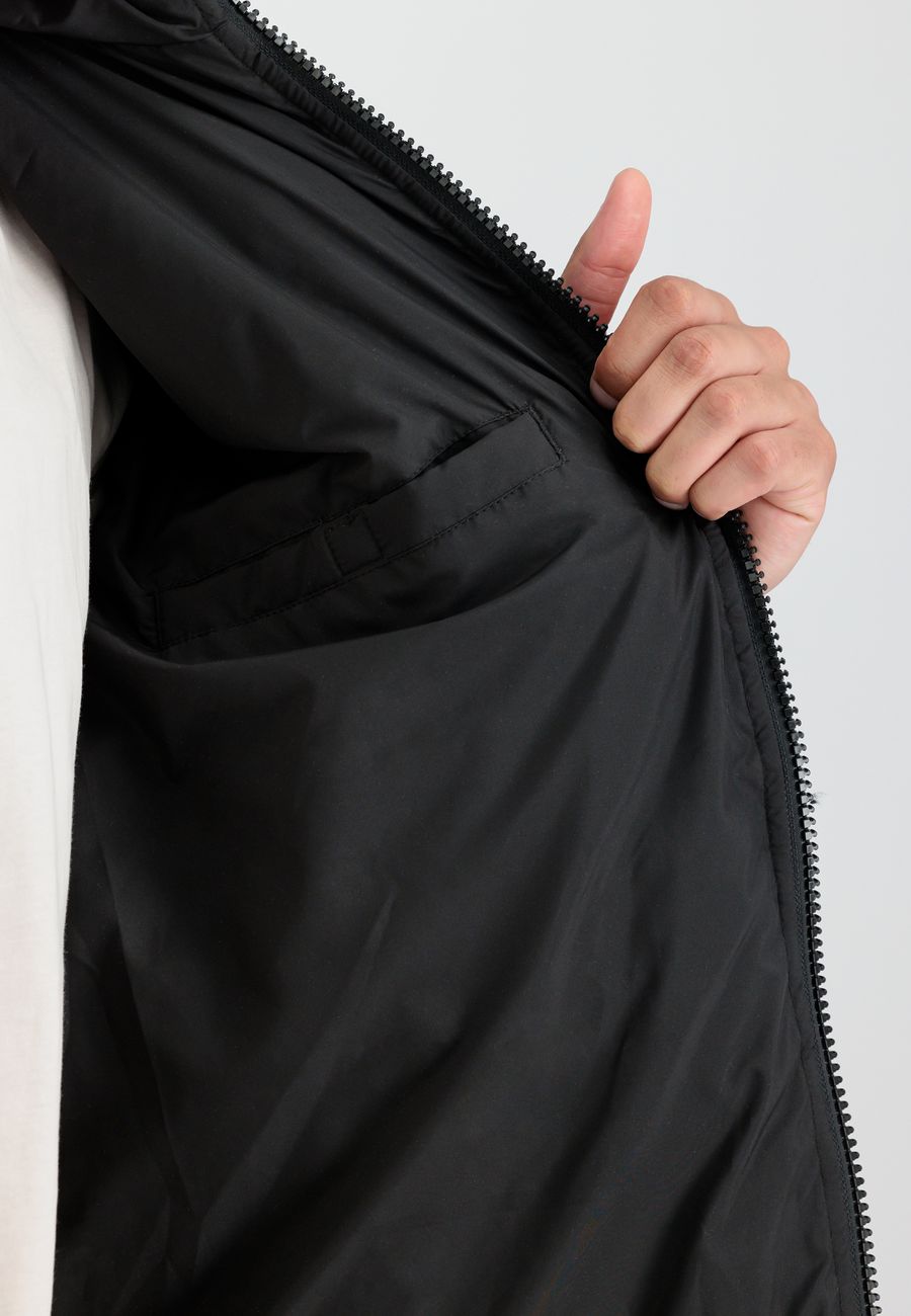 ALPHA INDUSTRIES HOODED LOGO PUFFER Herren Winterjacke - Alpha Industries - SAGATOO - 4059146569236