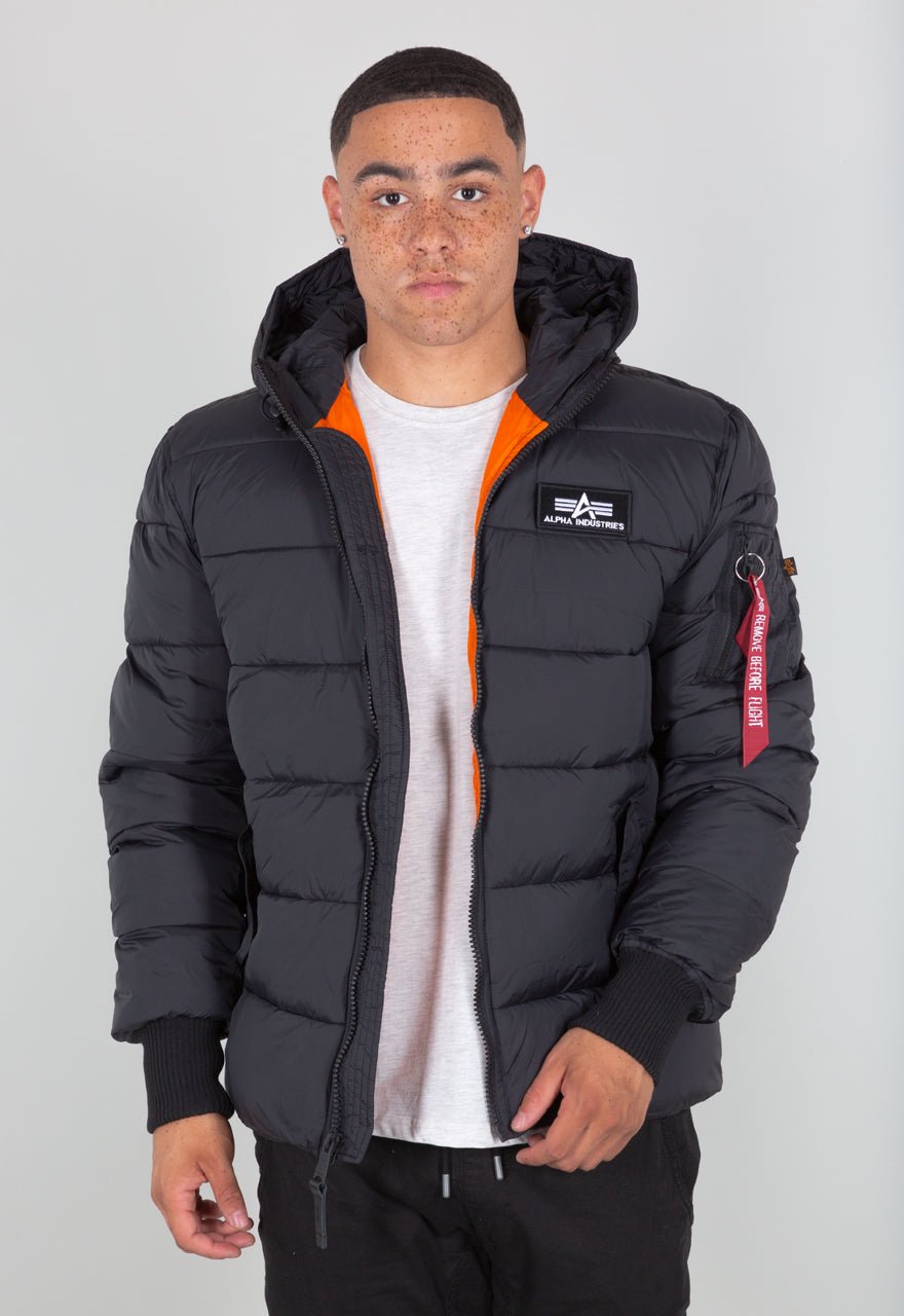 ALPHA INDUSTRIES HOODED PUFFER ALPHA FD Herren Winter Bomberjacke - Alpha Industries - SAGATOO - 4059146461035
