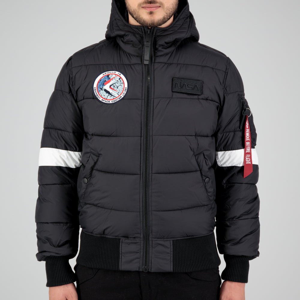 ALPHA INDUSTRIES Hooded Puffer FD Nasa Herren Winterjacke - Alpha Industries - SAGATOO - 4059146338139