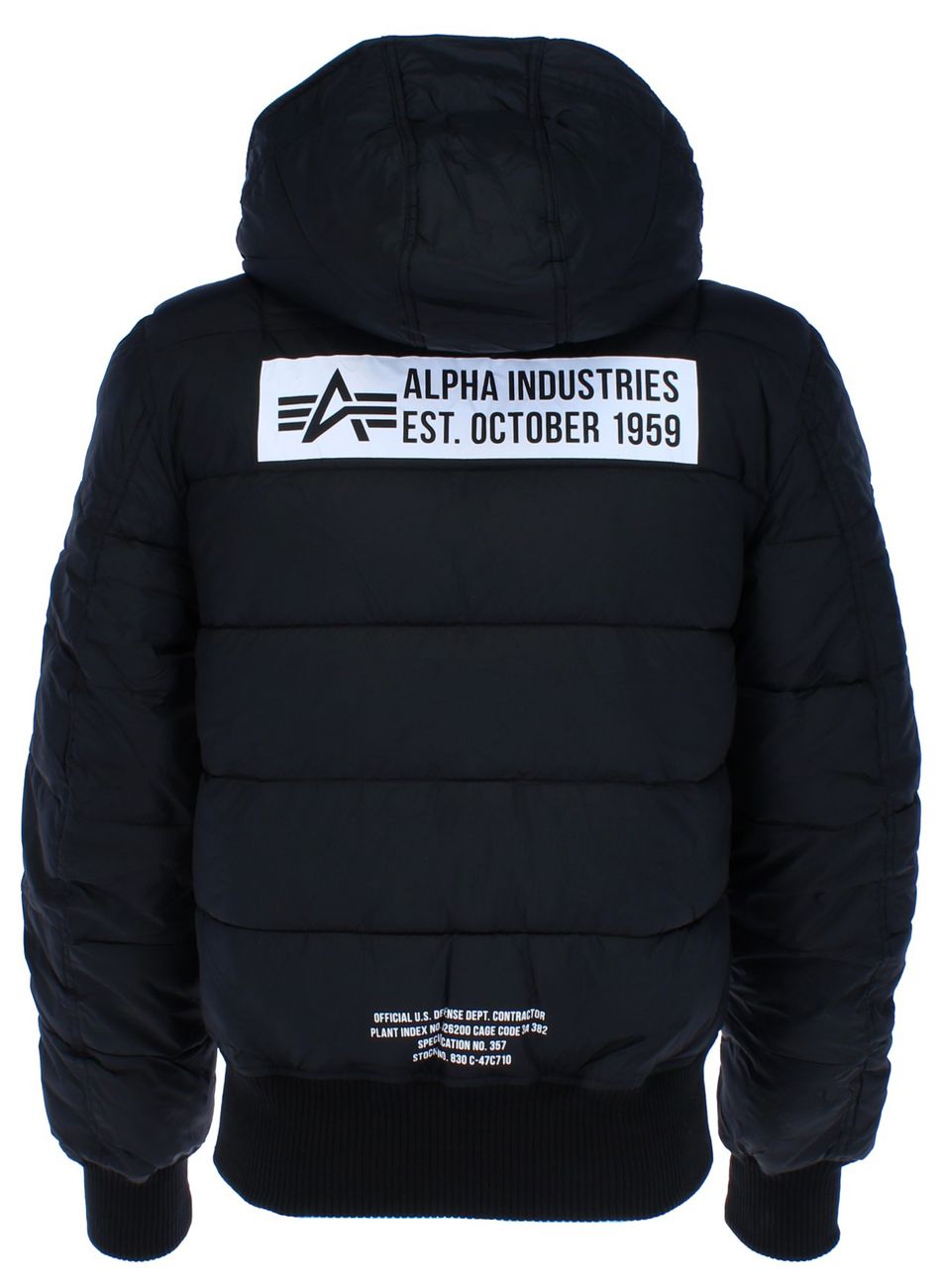 ALPHA INDUSTRIES Hooded Puffer FD Reversible Herren Daunen Wendejacke - Alpha Industries - SAGATOO - 4059146374564