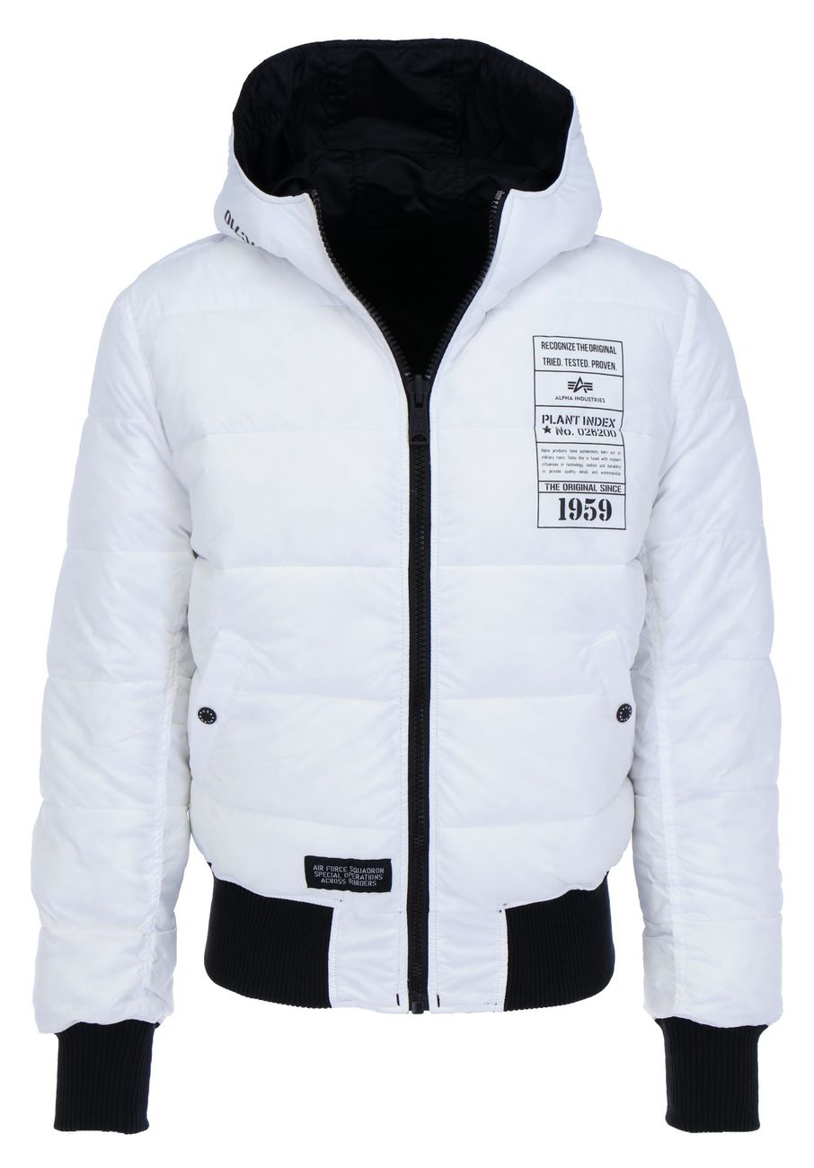 ALPHA INDUSTRIES Hooded Puffer FD Reversible Herren Daunen Wendejacke - Alpha Industries - SAGATOO - 4059146452569