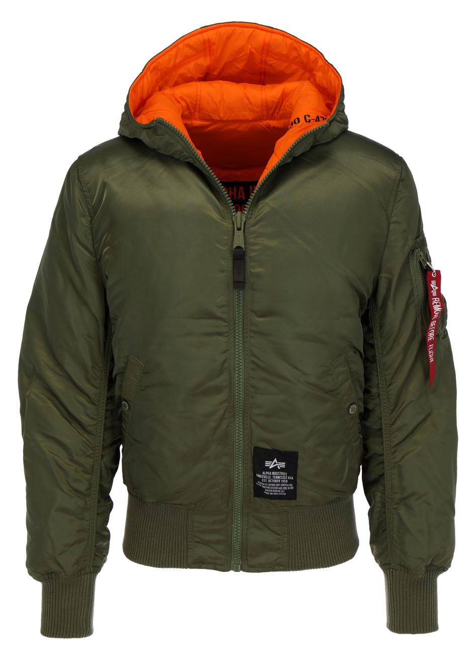 ALPHA INDUSTRIES Hooded Puffer FD Reversible Herren Daunen Wendejacke - Alpha Industries - SAGATOO - 4059146452613