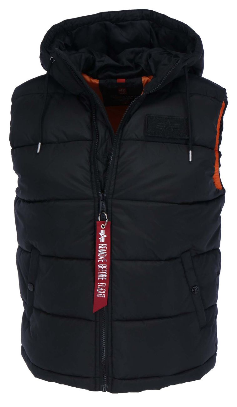 ALPHA INDUSTRIES HOODED PUFFER VEST FD Herren gesteppte Weste - Alpha Industries - SAGATOO - 4059146460519