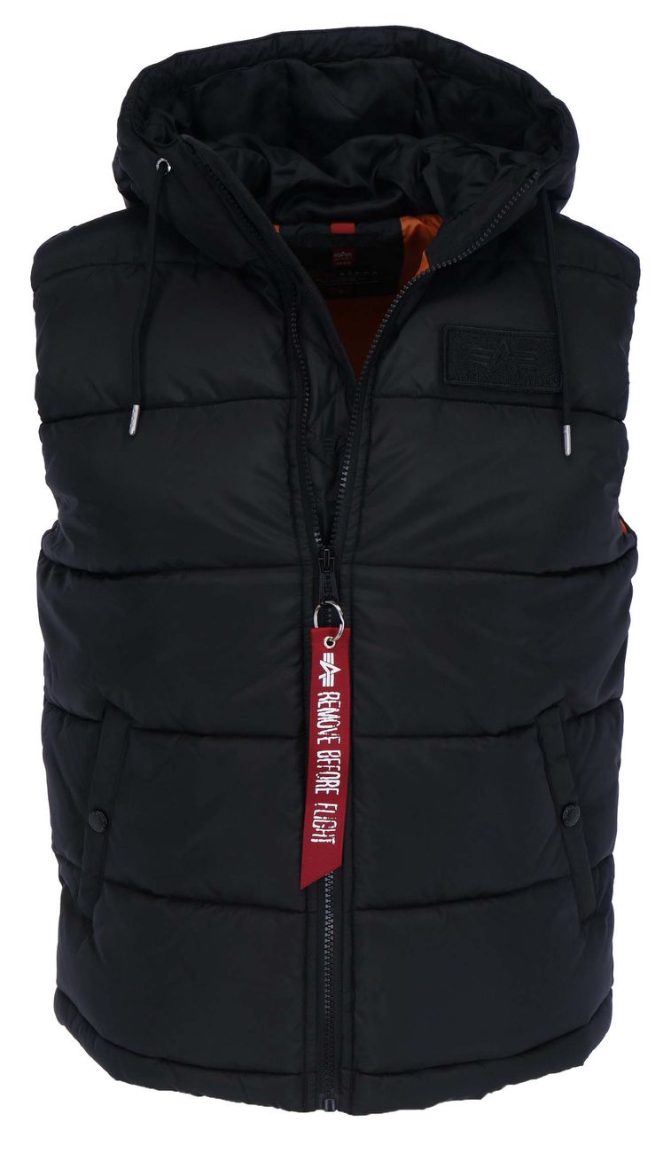 ALPHA INDUSTRIES HOODED PUFFER VEST FD Herren gesteppte Weste - Alpha Industries - SAGATOO - 4059146460519