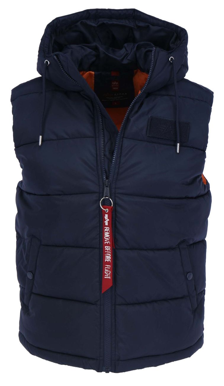 ALPHA INDUSTRIES HOODED PUFFER VEST FD Herren gesteppte Weste - Alpha Industries - SAGATOO - 4059146460571