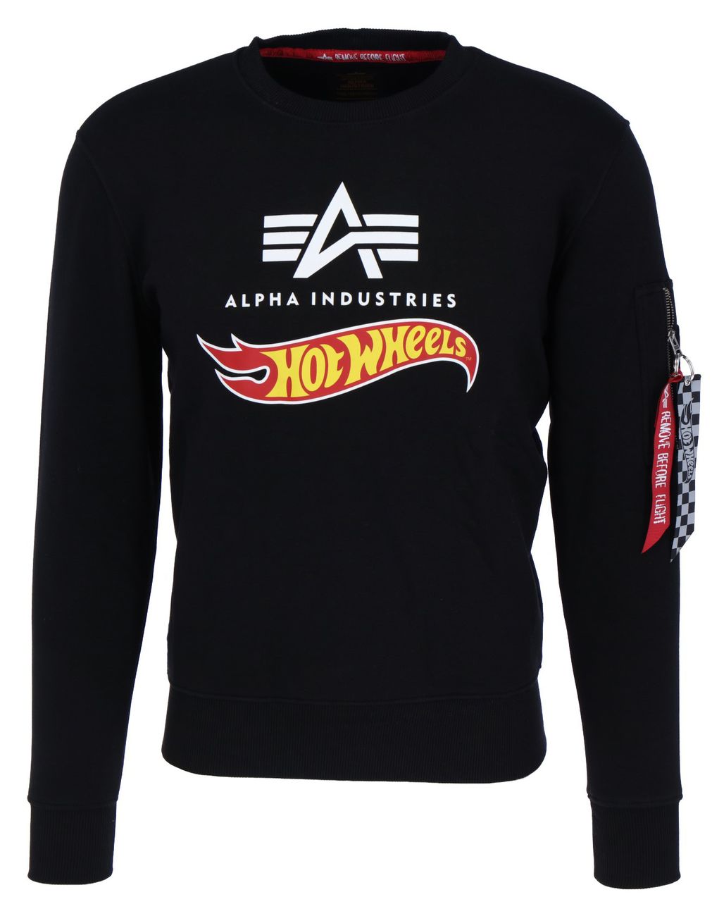 ALPHA INDUSTRIES HOT WHEELS FLAG SWEATER Herren Sweatshirt - Alpha Industries - SAGATOO - 4059146440955