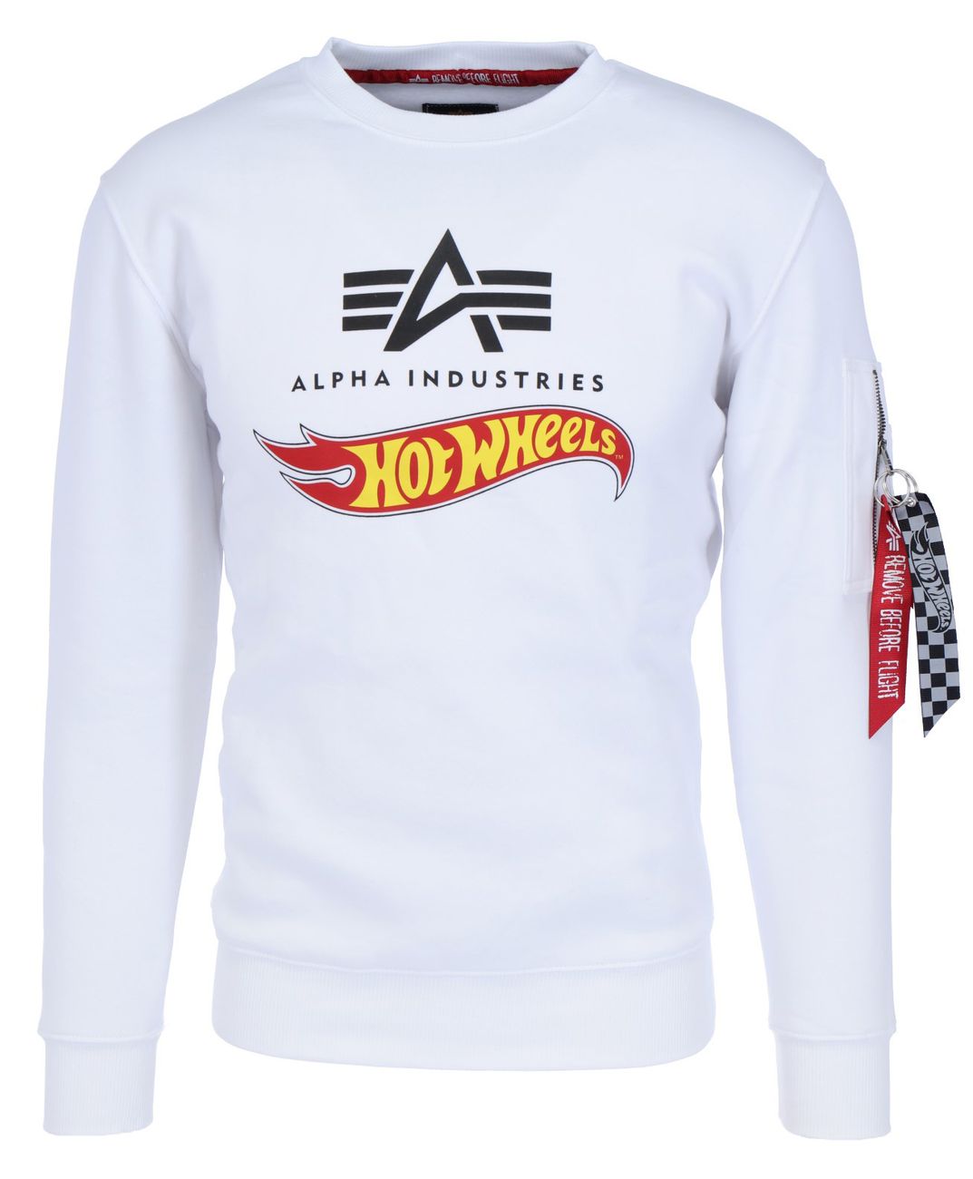 ALPHA INDUSTRIES HOT WHEELS FLAG SWEATER Herren Sweatshirt - Alpha Industries - SAGATOO - 4059146441068