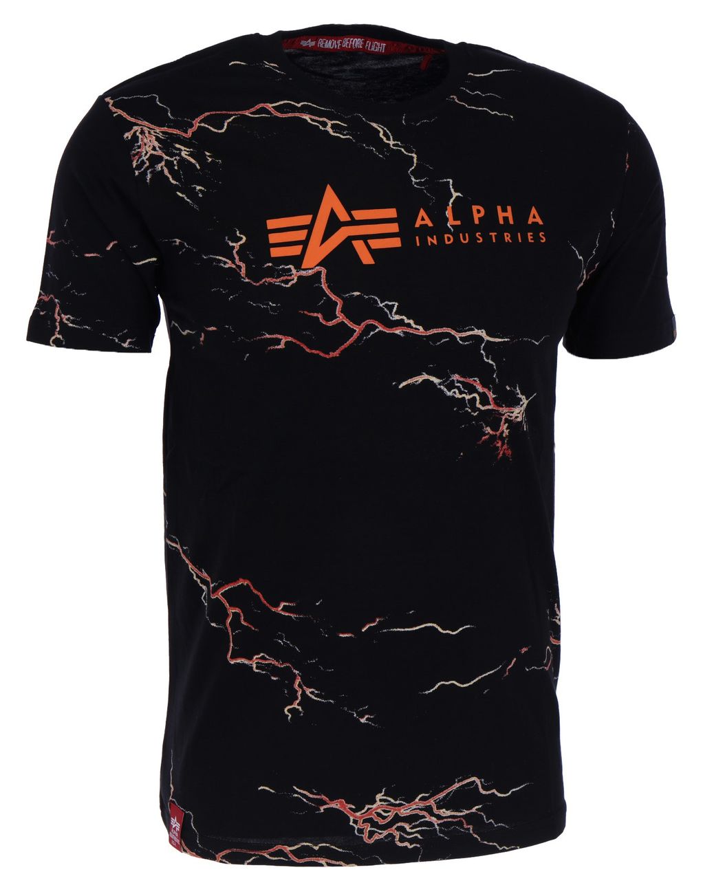 ALPHA INDUSTRIES LIGHTNING AOP T Herren T-Shirt - Alpha Industries - SAGATOO - 4059146530328