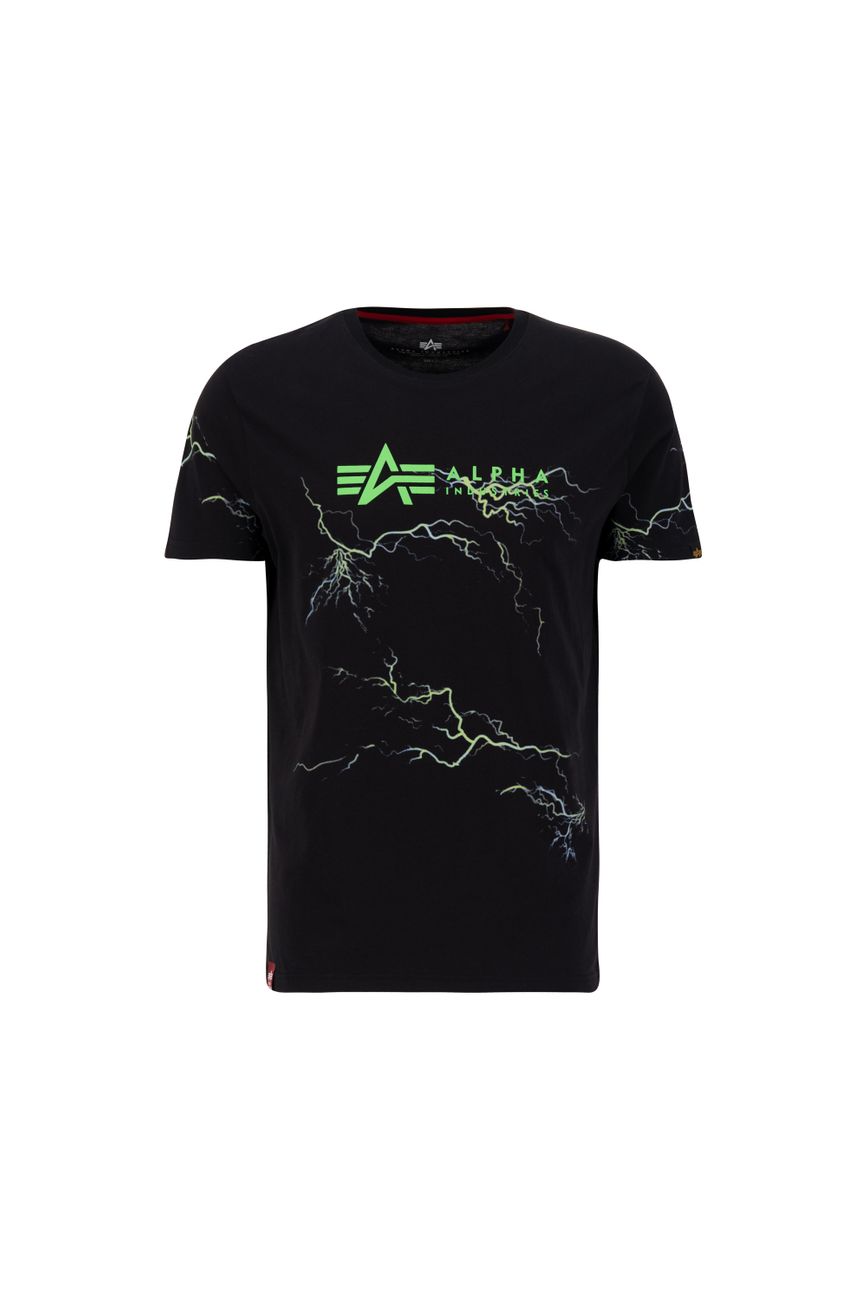 ALPHA INDUSTRIES LIGHTNING AOP T Herren T-Shirt - Alpha Industries - SAGATOO - 4059146622061