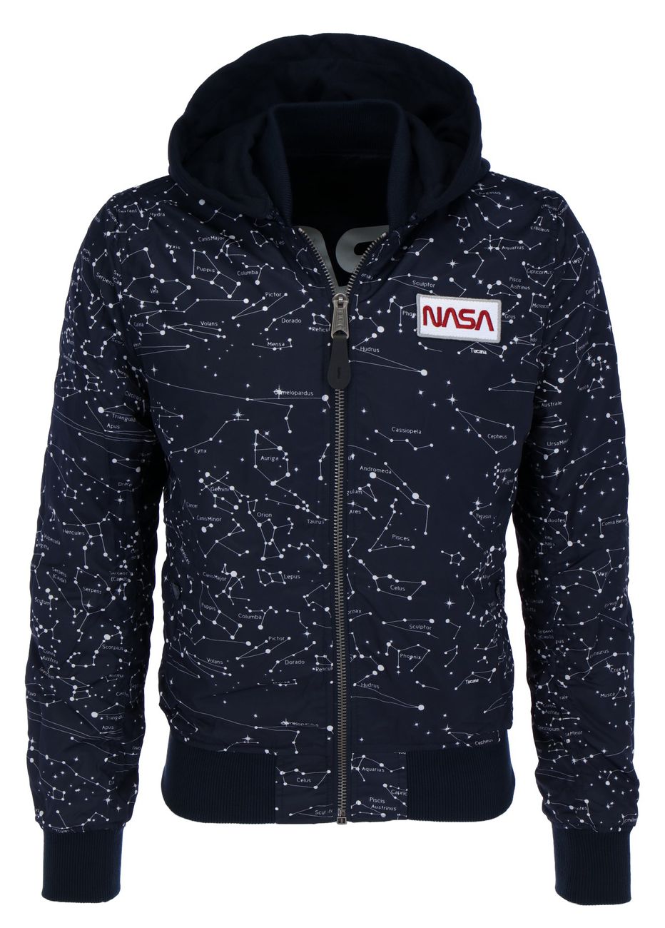 ALPHA INDUSTRIES MA-1 LW HD NASA GLOW REVERSIBLE Herren Fliegerjacke - Alpha Industries - SAGATOO - 4059146404872