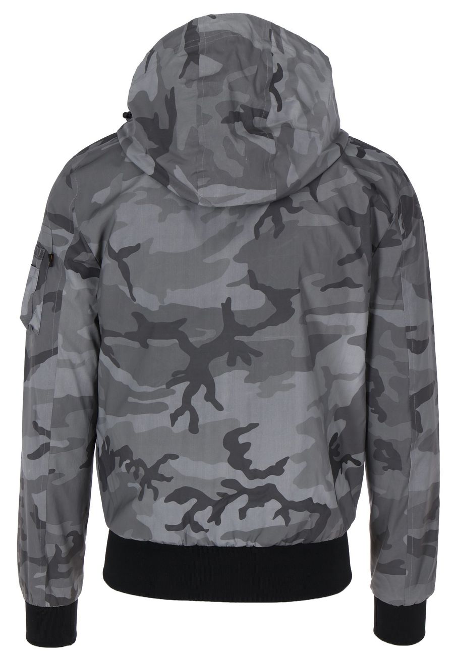 ALPHA INDUSTRIES MA-1 LW HOODED REFLECTIVE CAMO Herren Fliegerjacke - Alpha Industries - SAGATOO - 4059146511273