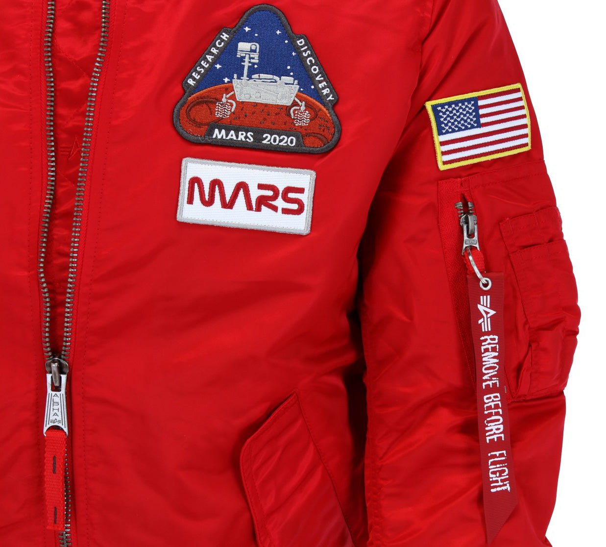 ALPHA INDUSTRIES MA-1 LW MISSION TO MARS Herren Bomberjacke - Alpha Industries - SAGATOO - 4059146274901