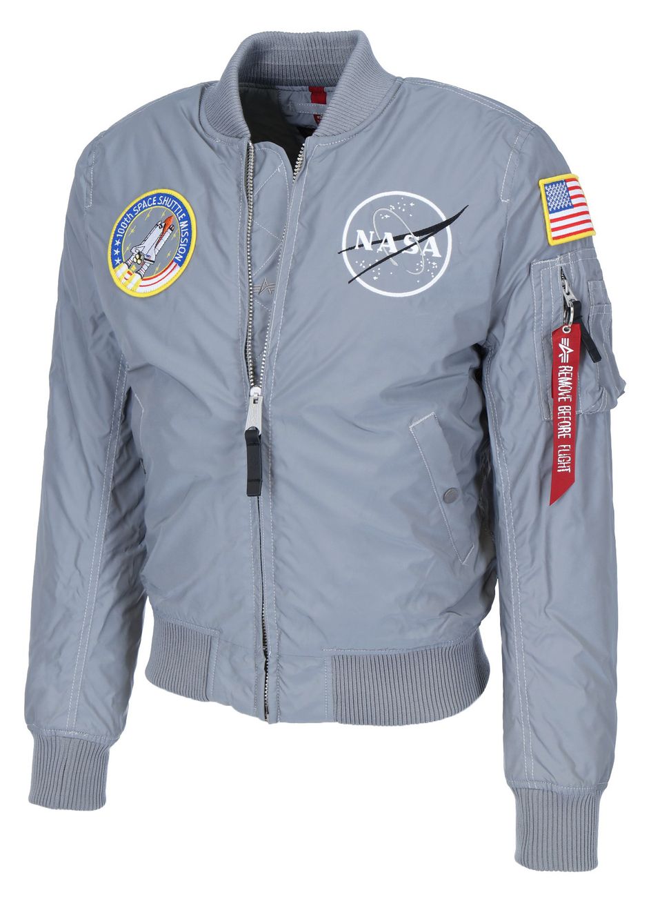 ALPHA INDUSTRIES MA-1 NASA REFLECTIVE Herren wattierte Bomberjacke - Alpha Industries - SAGATOO - 4059146453313
