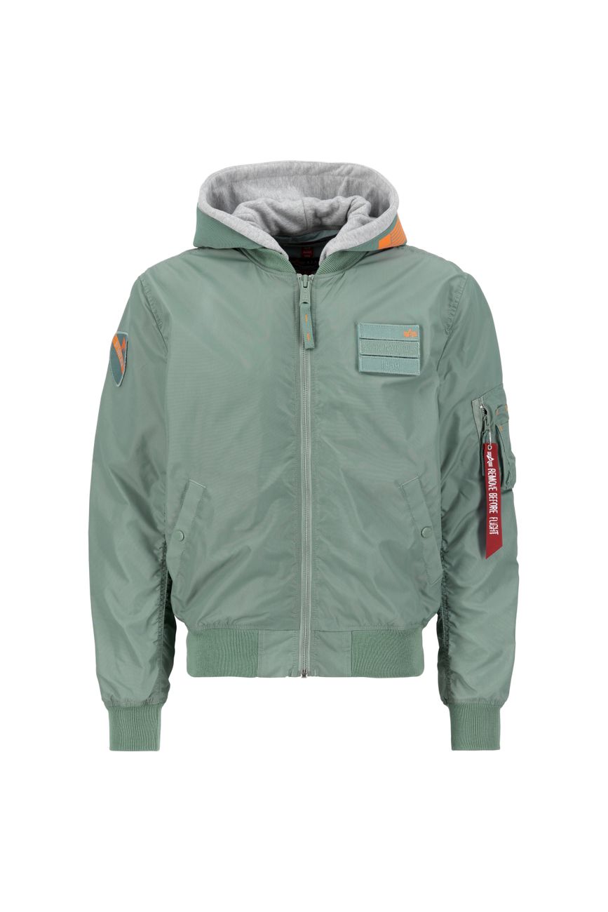 ALPHA INDUSTRIES MA-1 TT HOOD CUSTOM Herren Bomberjacke - Alpha Industries - SAGATOO - 4059146615339
