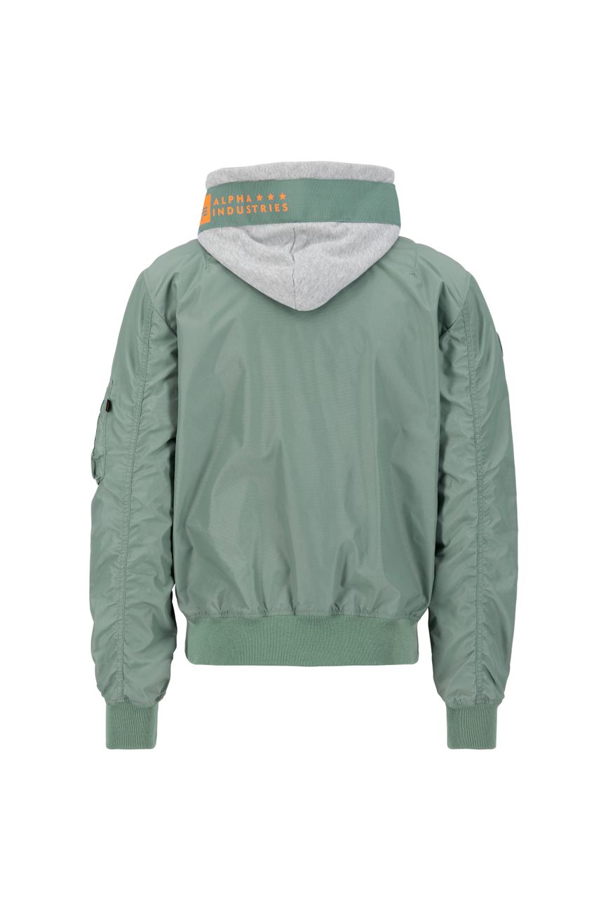 ALPHA INDUSTRIES MA-1 TT HOOD CUSTOM Herren Bomberjacke - Alpha Industries - SAGATOO - 4059146615339