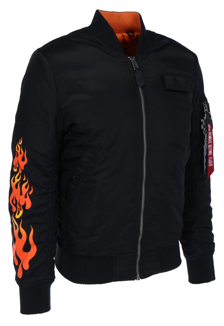 ALPHA INDUSTRIES MA-1 VF HOT WHEELS REVERSIBLE Herren wende Bomberjacke - Alpha Industries - SAGATOO - 4059146440832