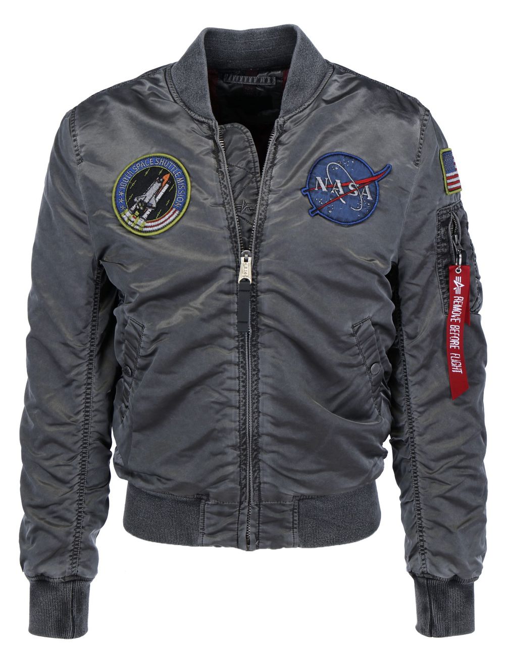 ALPHA INDUSTRIES MA-1 VF NASA BATTLEWASH Herren Bomberjacke - Alpha Industries - SAGATOO - 4059146343492