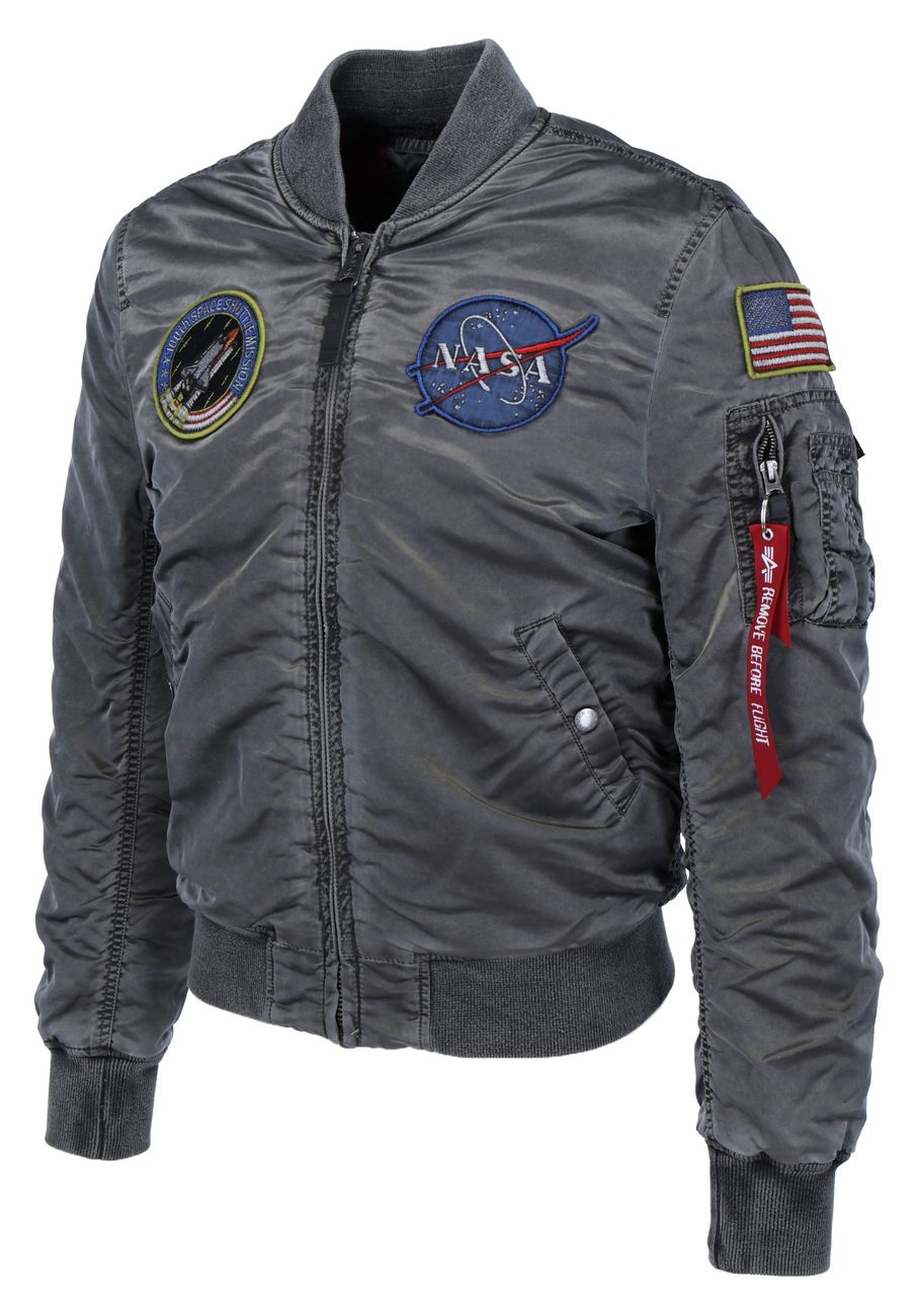 ALPHA INDUSTRIES MA-1 VF NASA BATTLEWASH Herren Bomberjacke - Alpha Industries - SAGATOO - 4059146343492