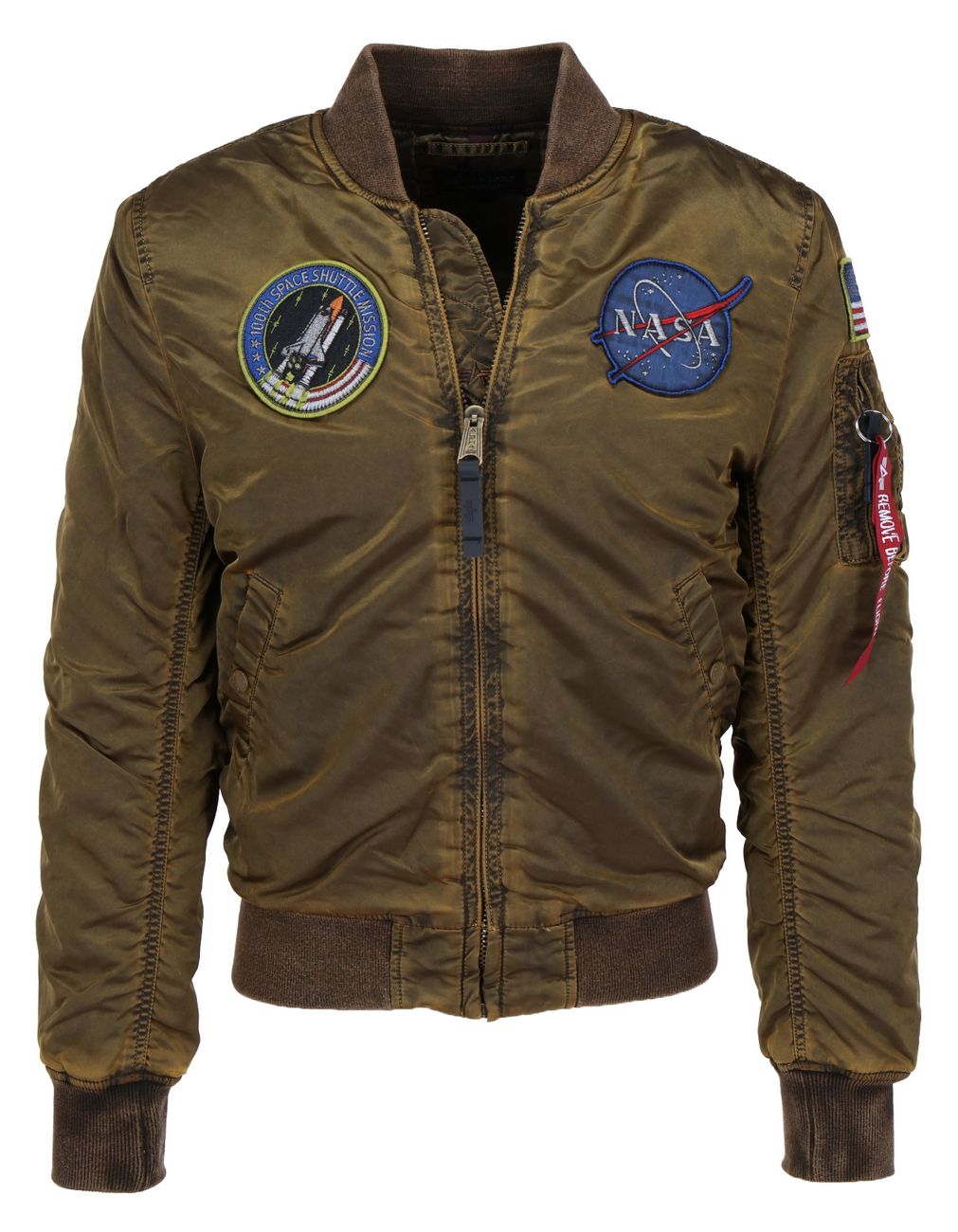 ALPHA INDUSTRIES MA-1 VF NASA BATTLEWASH Herren Bomberjacke - Alpha Industries - SAGATOO - 4059146458400